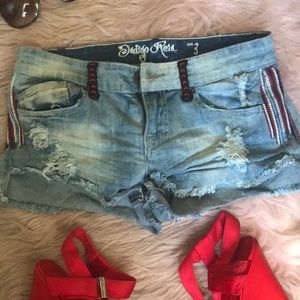 💋 Red, white, and blue summer shorts